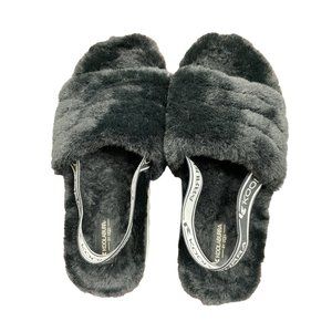 Koolaburra by UGG Women's Black Fur Slides/Shoes Girls Size 3 SKU 849